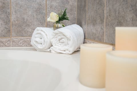 Deluxe Suite, 1 Queen Bed with Sofa bed, Kitchen (Master Suite) | Bathroom | Shower, free toiletries, hair dryer, towels