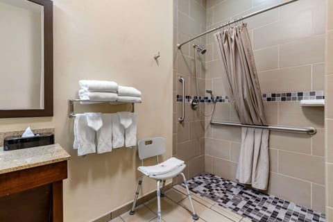 Room, 2 Queen Beds, Accessible, Non Smoking | Bathroom | Combined shower/tub, deep soaking tub, free toiletries, hair dryer