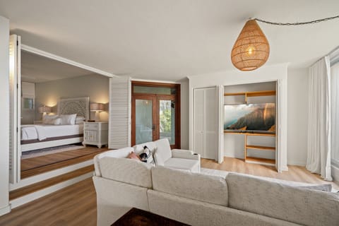 Extra living area and master bedroom