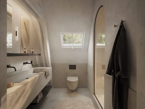 Junior Double Room | Bathroom | Free toiletries, hair dryer, towels