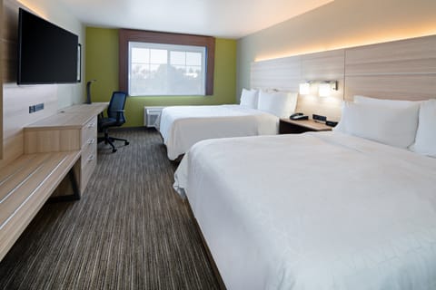 Standard Room, 2 Queen Beds | In-room safe, desk, laptop workspace, blackout drapes