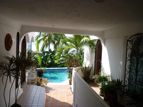 Walkway to the pool.
