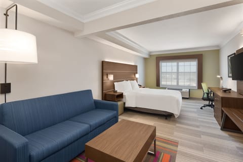 Suite, 1 Queen Bed, Accessible (Mobility Tub) | In-room safe, desk, laptop workspace, iron/ironing board