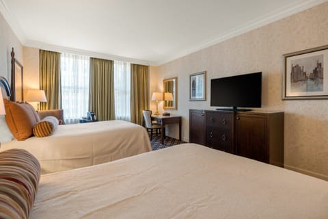 Premier Room, 2 Double Beds | 1 bedroom, Egyptian cotton sheets, premium bedding, down comforters