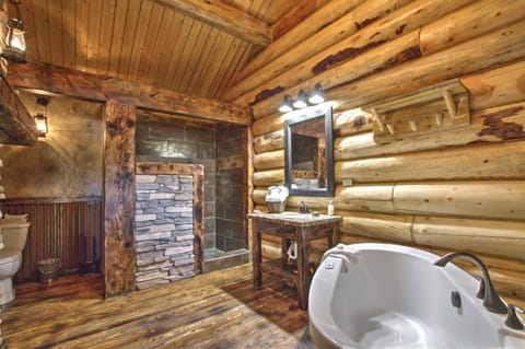 Superior Cabin, 1 King Bed, Renovated Kitchenette (Madison Series 1) | Bathroom | Combined shower/tub, free toiletries, hair dryer, towels
