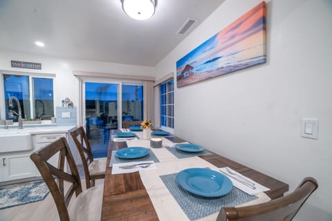 Hardwood dining room table