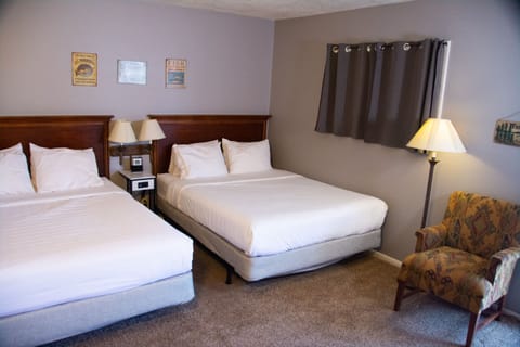 Standard Room, 2 Queen Beds | Blackout drapes, iron/ironing board, free WiFi, bed sheets