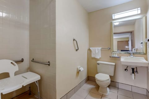 Room, 1 Queen Bed, Accessible, Non Smoking | Bathroom | Combined shower/tub, hair dryer, towels