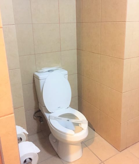 Towels, soap, shampoo, toilet paper