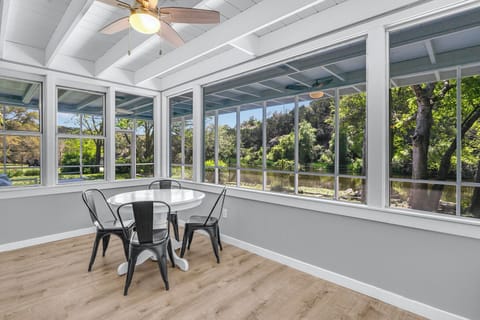 Large windows bring the outside view inside