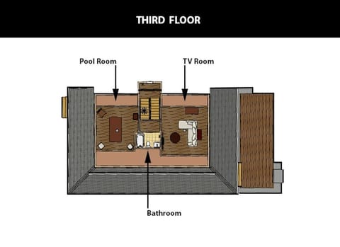 Third floor layout.