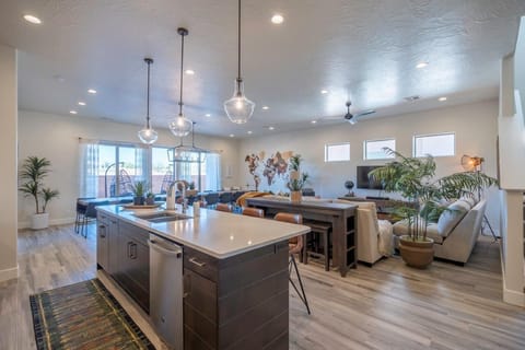 Open concept main floor living spaces allow groups to gather easily