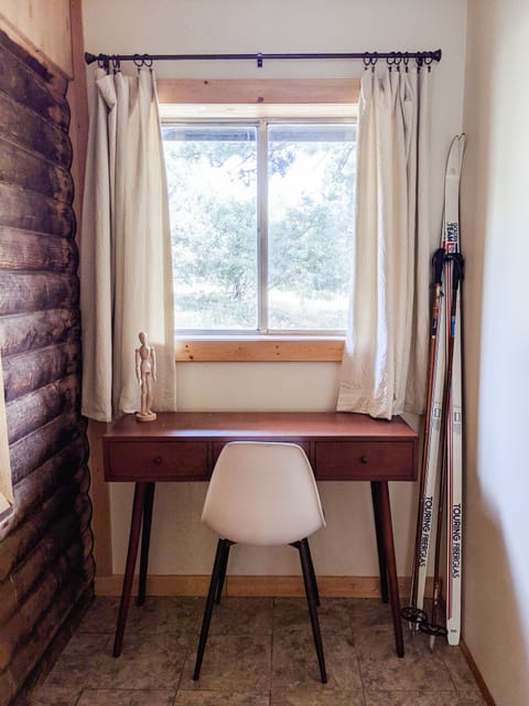Little nook with a desk, we have wifi and high speed internet so you can still be connected while you're here