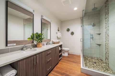 Family Suite | Bathroom | Combined shower/tub, rainfall showerhead, hair dryer, towels