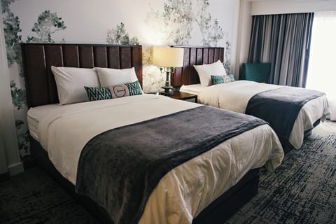 Deluxe Room, 2 Queen Beds | Premium bedding, pillowtop beds, desk, laptop workspace