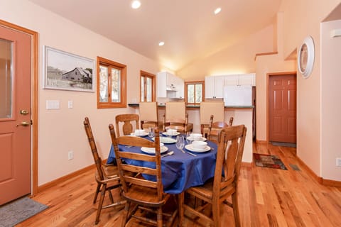Dining area and kitchen