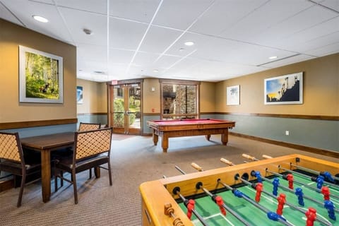 Game Room with foosball and pool table