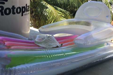 The barrier reef makes for a quiet sea and a wonderful float.