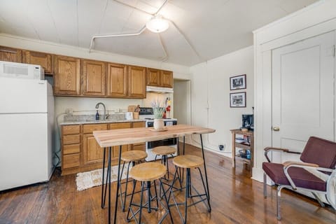 Our kitchen is fully stocked with the essentials you'll need to create your favorite home cooked meals.