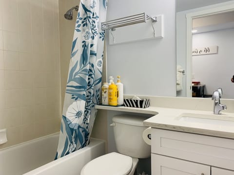 Romantic Room | Bathroom | Combined shower/tub, free toiletries, hair dryer, bathrobes