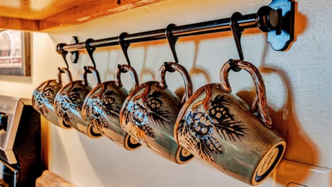 Make yourself a hot cup of joe or tea for your early morning sunrise view.