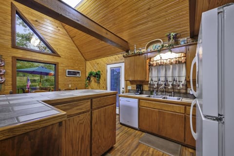 Plenty of counter space to prep meals.