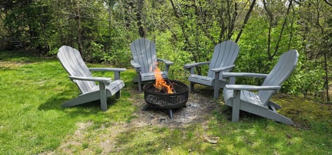 Private Backyard with Fire Ring
