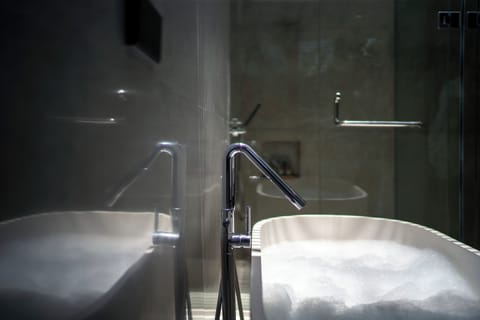 Two Bedroom Pool Villa | Bathroom | Separate tub and shower, free toiletries, bathrobes, slippers