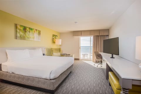 Room, 1 King Bed (Beachfront) | Pillowtop beds, desk, laptop workspace, free WiFi
