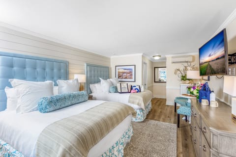 Premium Room, 2 Queen Beds, Patio, Garden View | Hypo-allergenic bedding, laptop workspace, iron/ironing board, free WiFi