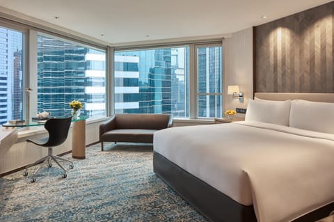 Executive Room, 1 King Bed, Harbor View | Premium bedding, down comforters, pillowtop beds, minibar