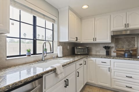 Kitchen with all amenities and cookware