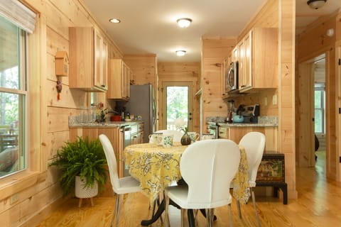 Open living room and kitchen