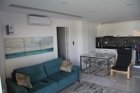 Living room and kitchen