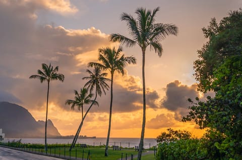 The best sunset viewing spot steps away.