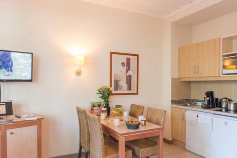 Enjoy all your meals at the dining table.