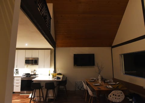 Dining area and "eat in" kitchen counter area.
