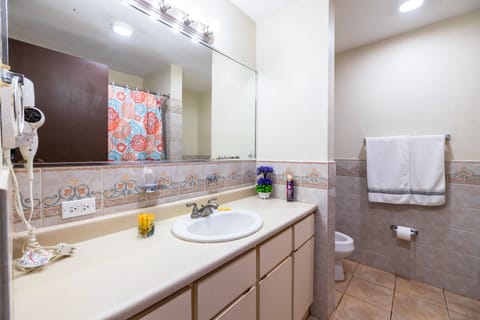 Family Villa, 1 Bedroom | Bathroom | Shower, hair dryer, towels