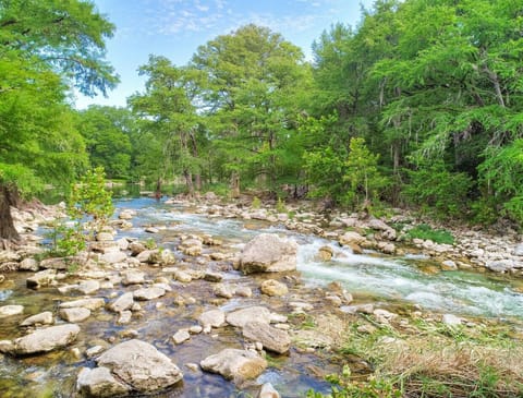 Right out our back door, Gruene Rapids!