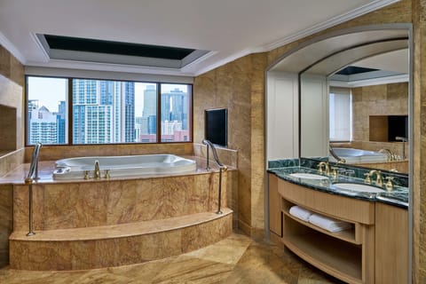 Presidential Suite, 1 Double Bed, Non Smoking | Bathroom | Separate tub and shower, deep soaking tub, rainfall showerhead