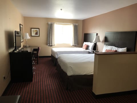 Room, 2 Queen Beds, Non Smoking | Iron/ironing board, free WiFi, bed sheets