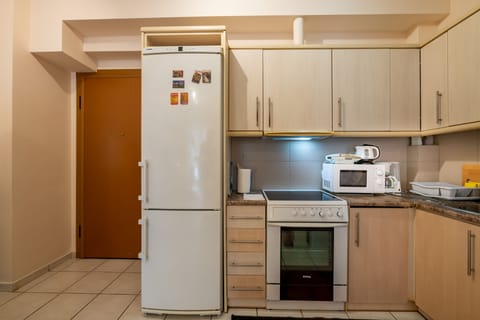 City Apartment | Private kitchen | Fridge, microwave, oven, stovetop