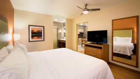 Suite, 1 King Bed | Living area | Flat-screen TV