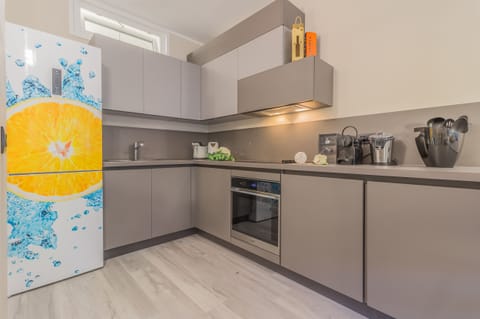 Luxury Apartment | Private kitchen | Fridge, oven, stovetop, dishwasher