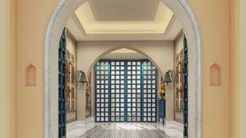 Interior entrance