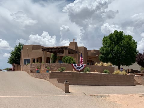 2633 Saltillo Rd, Rio Rancho view from road.  Casita in rear. 