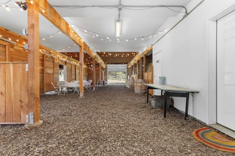 Guests are welcome to explore underneath the barn