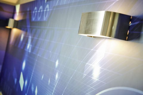 Desk, blackout drapes, soundproofing, iron/ironing board