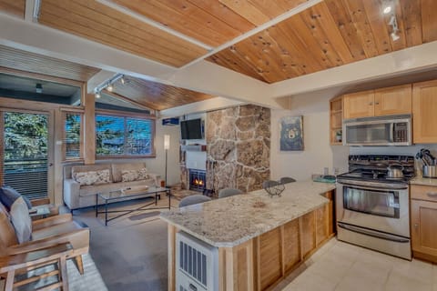 Living room view from kitchen