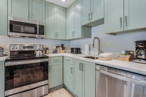 Fully renovated kitchen with updated appliances